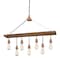 Westinghouse Chandelier 60W 7Lght Elway Barnwood Beam Washed Copper Accents 6351400 - alternate 1